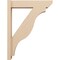 Ekena Millwork 6-in W x 26-in D x 34-in H Funston Slat Rough Cedar Woodgrain TimberThane Outlooker, Primed Tan OUTUR060X26X34FST24RCPR - alternate 5